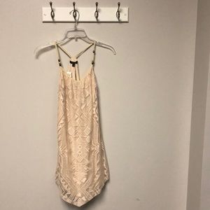 Lace Dress with Beaded Straps